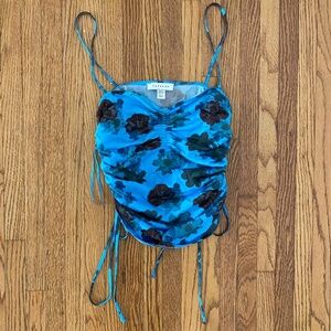 Coquette Style Floral Crop Top